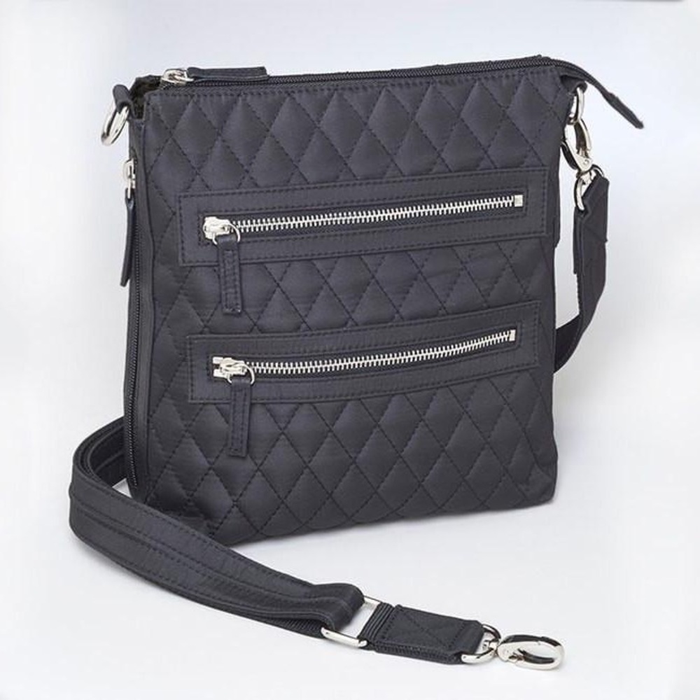 Gun Toten Mamas Quilted Black Crossbody Bag
